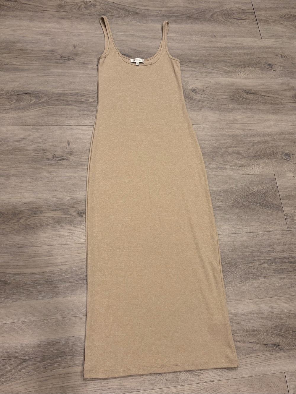 Aritzia Neutral Tank Maxi Dress in Beige - Picture 5 of 6